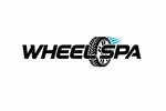 logo for a store named wheelspa with the nfs most wanted game theme  